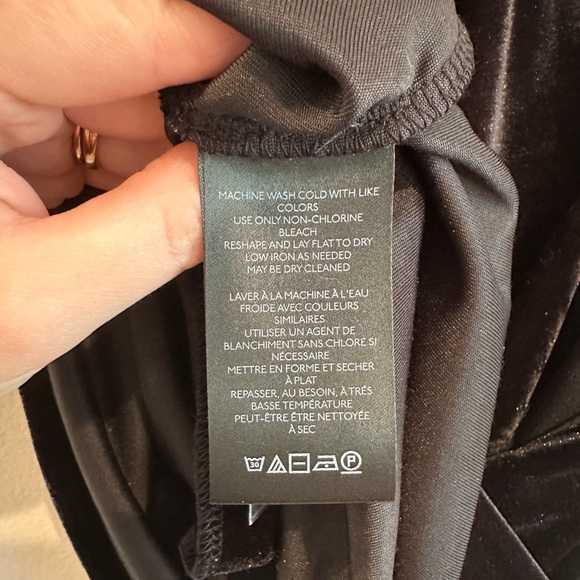 NWOT By Anthropologie Cowl-Neck Velvet Top - Picture 10 of 11